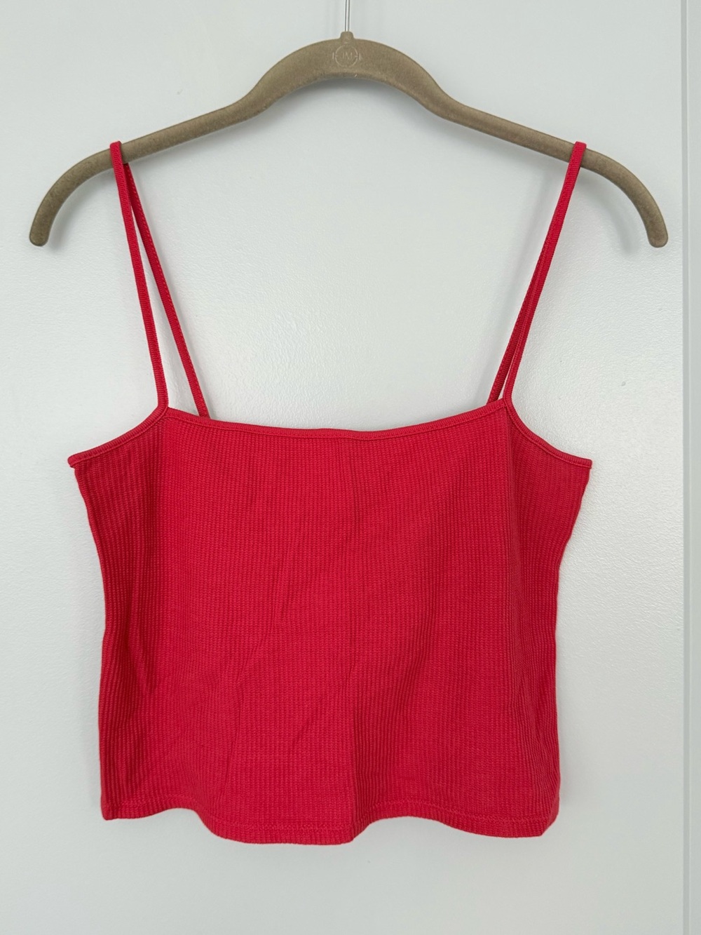 Brandy Melville Red Ribbed Camisole